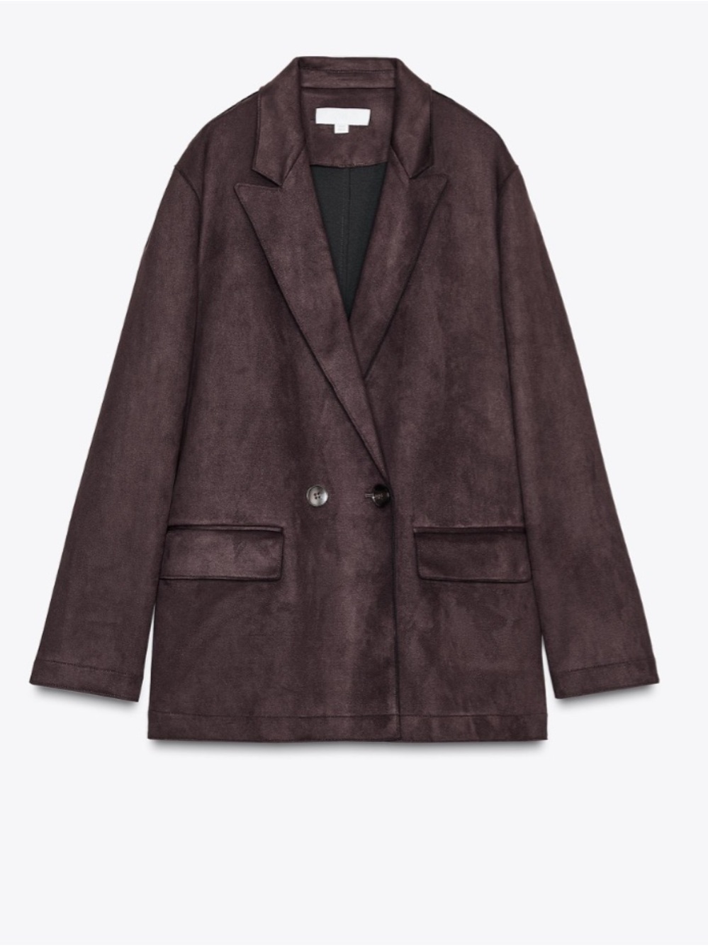 NWT Zara Faux suede blazer